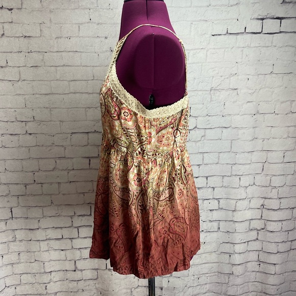 Gimmicks size XS boho tank top with crochet details - Picture 2 of 5